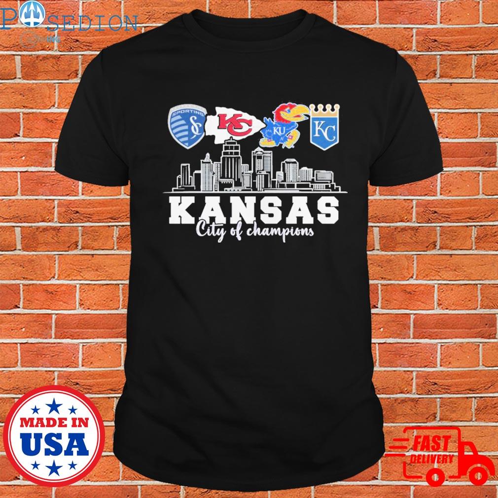 Official Kansas sports Chiefs royals and jayhawks T-shirt, hoodie, tank  top, sweater and long sleeve t-shirt