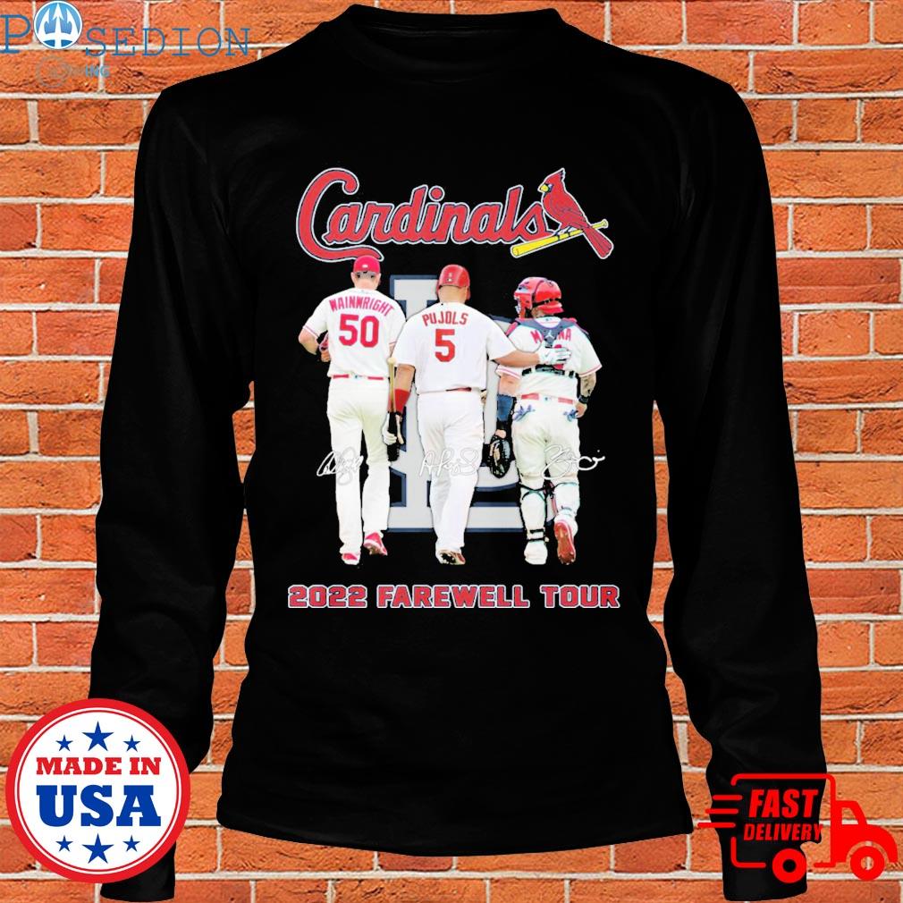 Official St Louis Cardinals Adam Wainwright Albert Pujols And Yadier Molina  2022 Farewell Tour Signatures T-Shirt, hoodie, sweater, long sleeve and  tank top