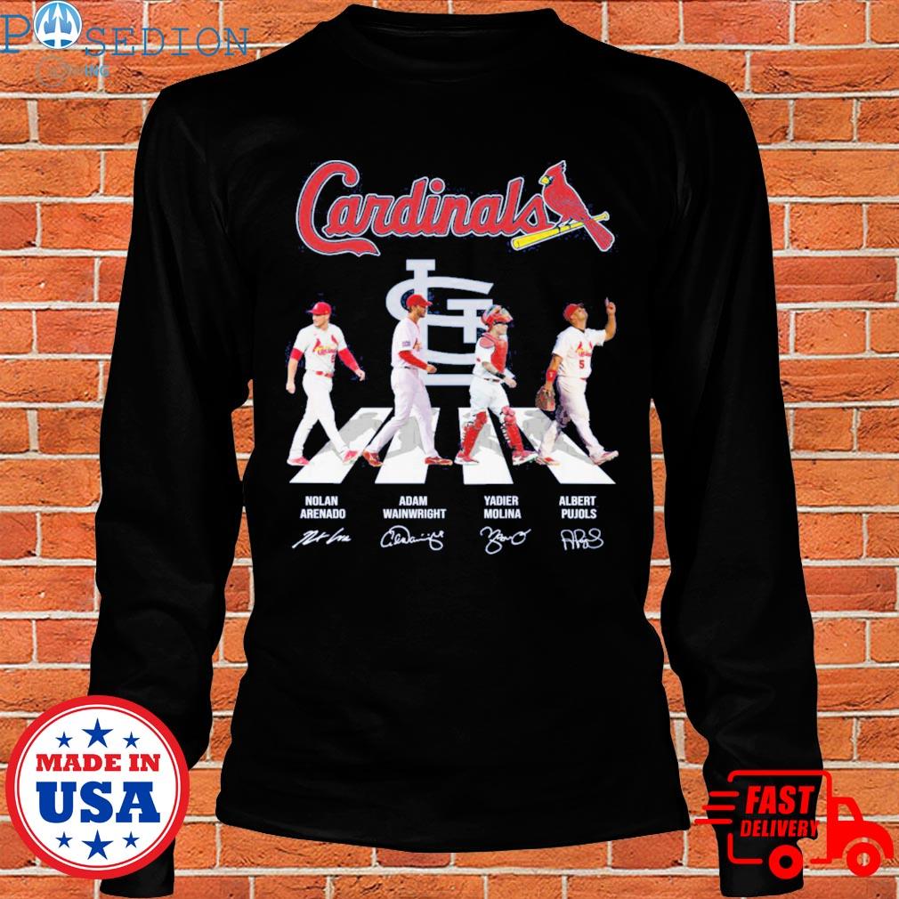 St Louis Cardinals Arenado Wainwright Molina and Pujols Abbey Road  Signatures Shirt, hoodie, sweater, long sleeve and tank top