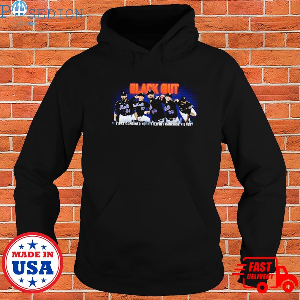 New york mets black out first combined no-hitter in franchise history shirt,  hoodie, sweater, long sleeve and tank top