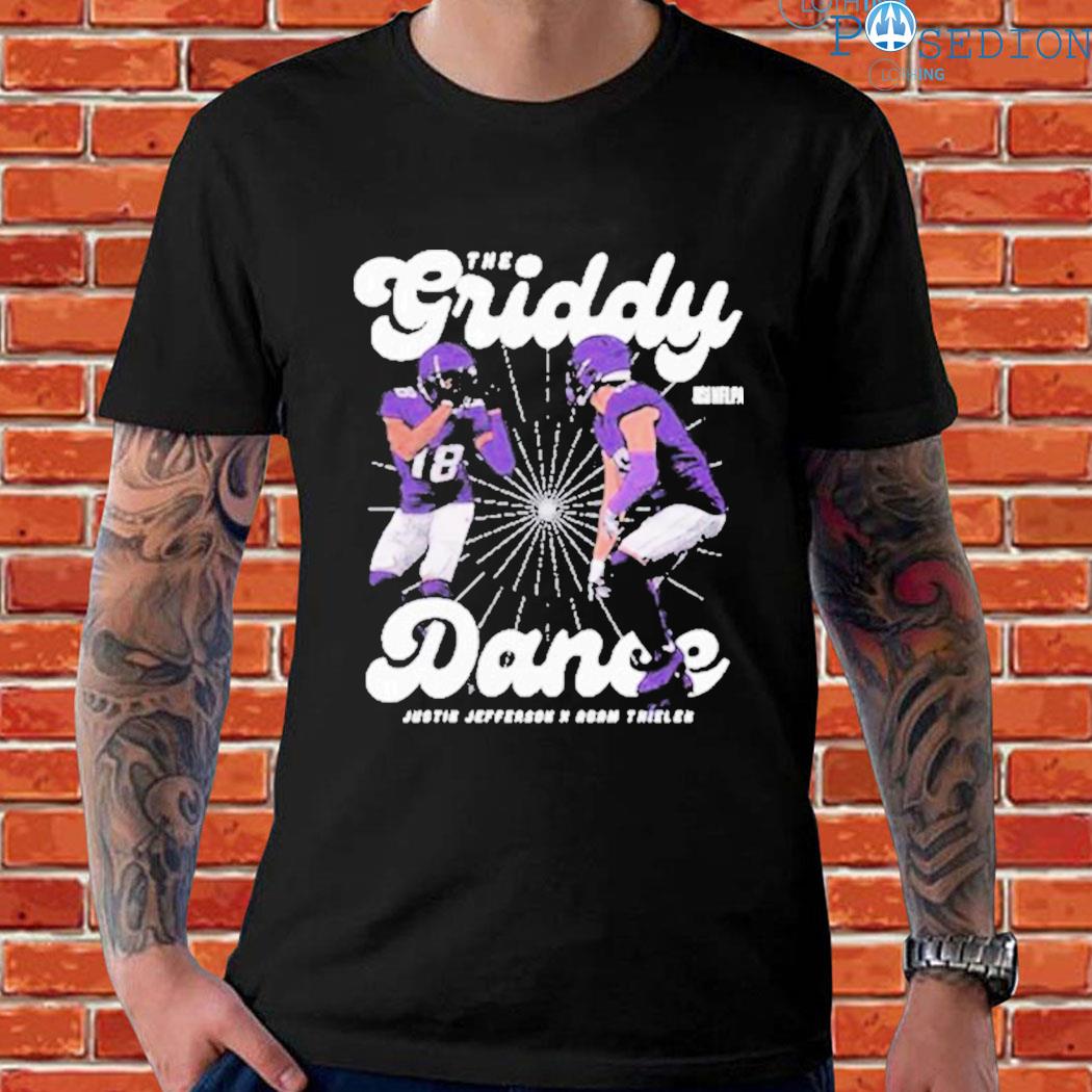 Vikings Adam Thielen and Justin Jefferson Griddy boys shirt