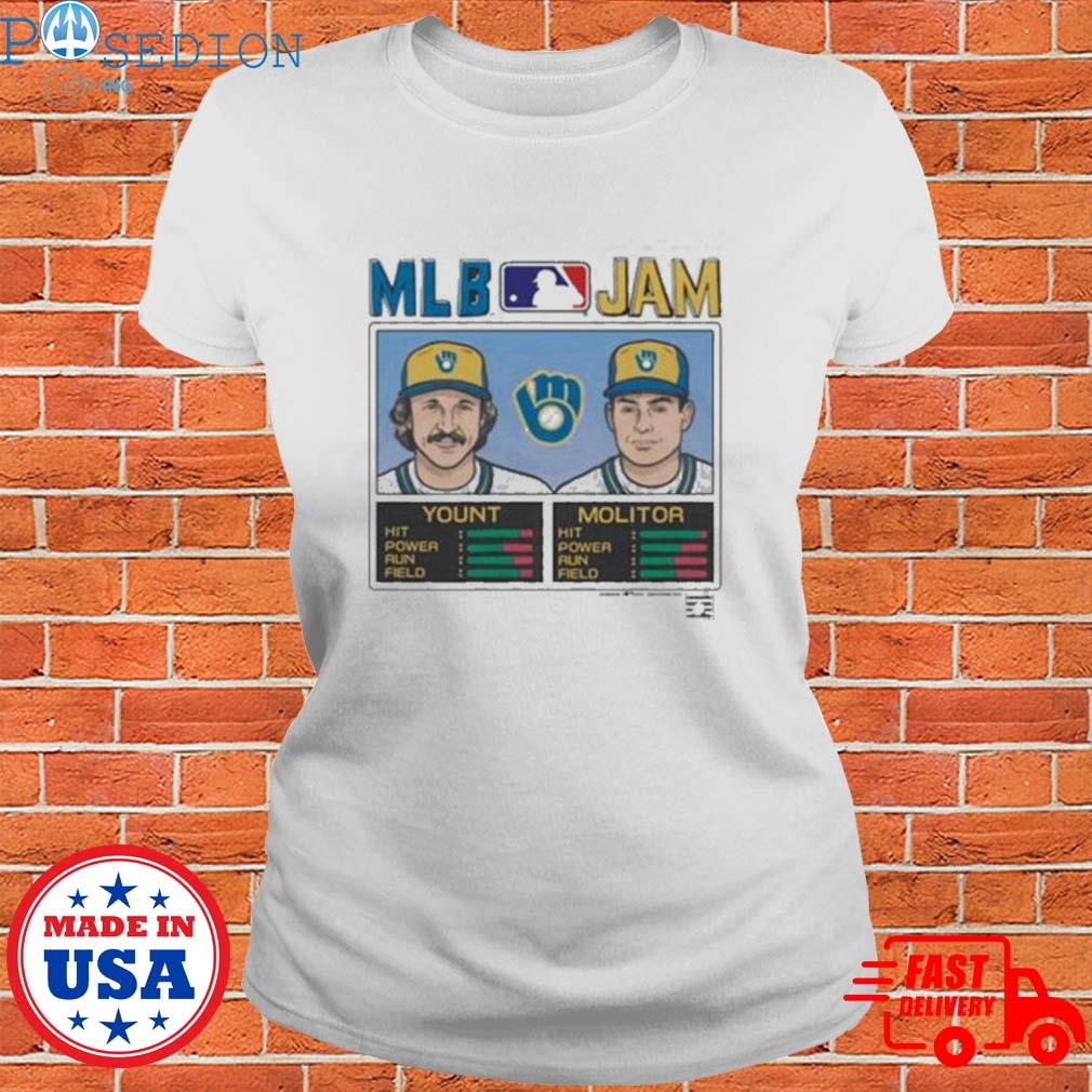 Mlb Jam Brewers Molitor and Yount shirt