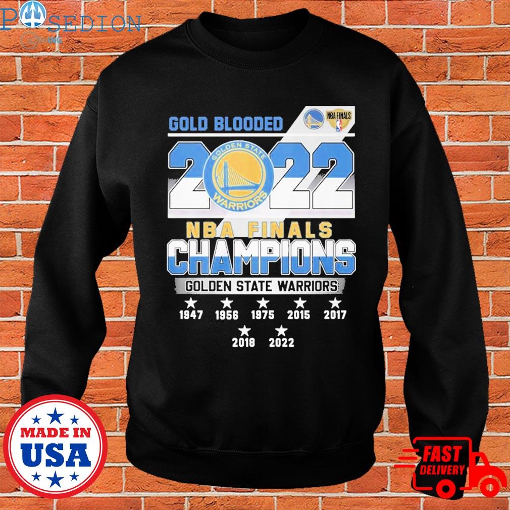 Golden State Warriors - 2022 Champions Gold Blooded NBA T-shirt