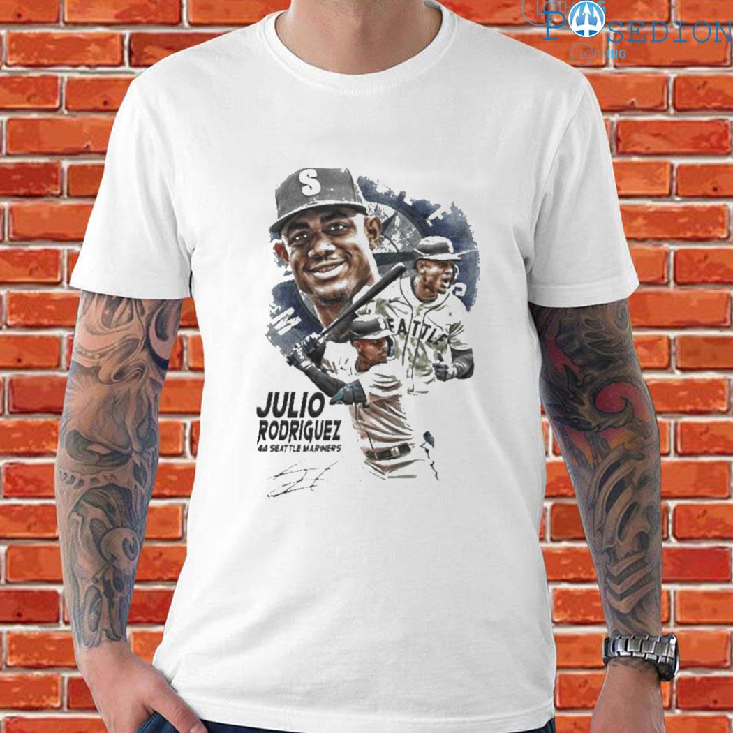 Official Julio rodriguez Seattle mariners baseball 44 Seattle mariners  signature T-shirt, hoodie, sweater, long sleeve and tank top
