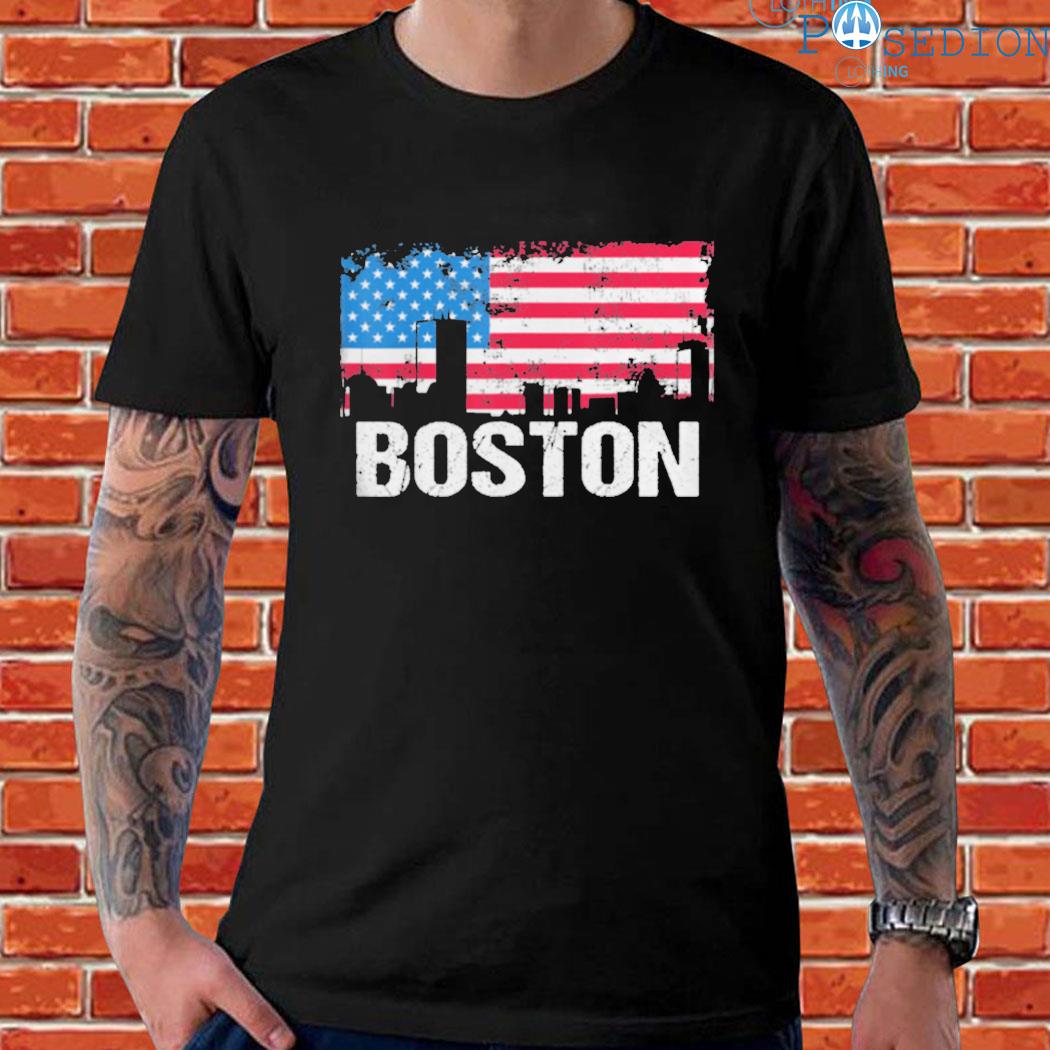 BOSTON FLAG T-SHIRT