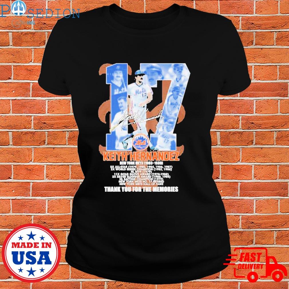 Keith Hernandez 17 Of New York Mets Signature Thank You For The Memories  Shirt,Sweater, Hoodie, And Long Sleeved, Ladies, Tank Top