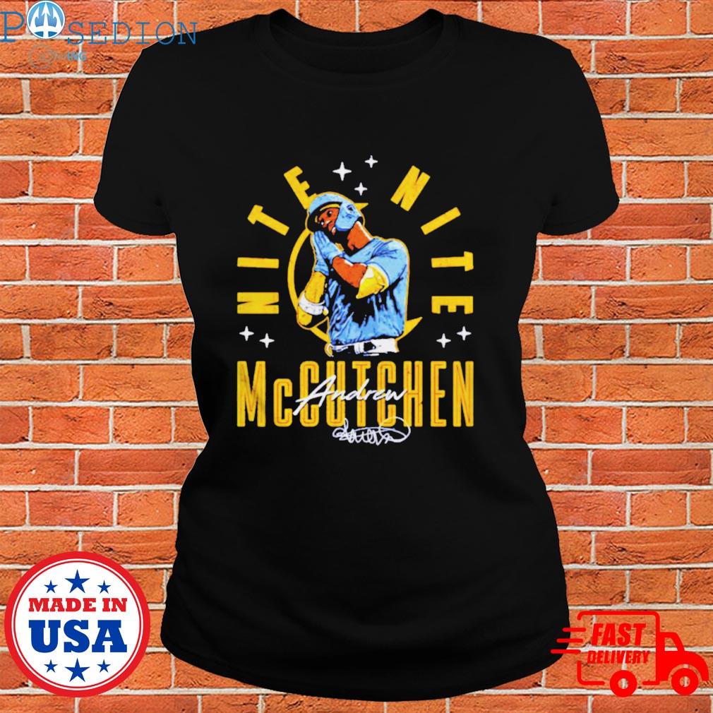 Official Andrew mccutchen milwaukee brewers nite nite signature T-shirt,  hoodie, sweater, long sleeve and tank top