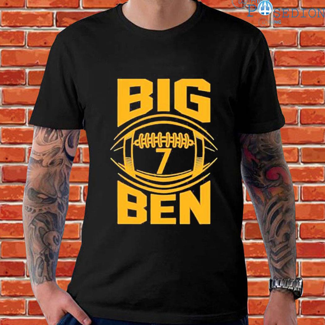 Official Ben roethlisberger graphic Football design T-shirt