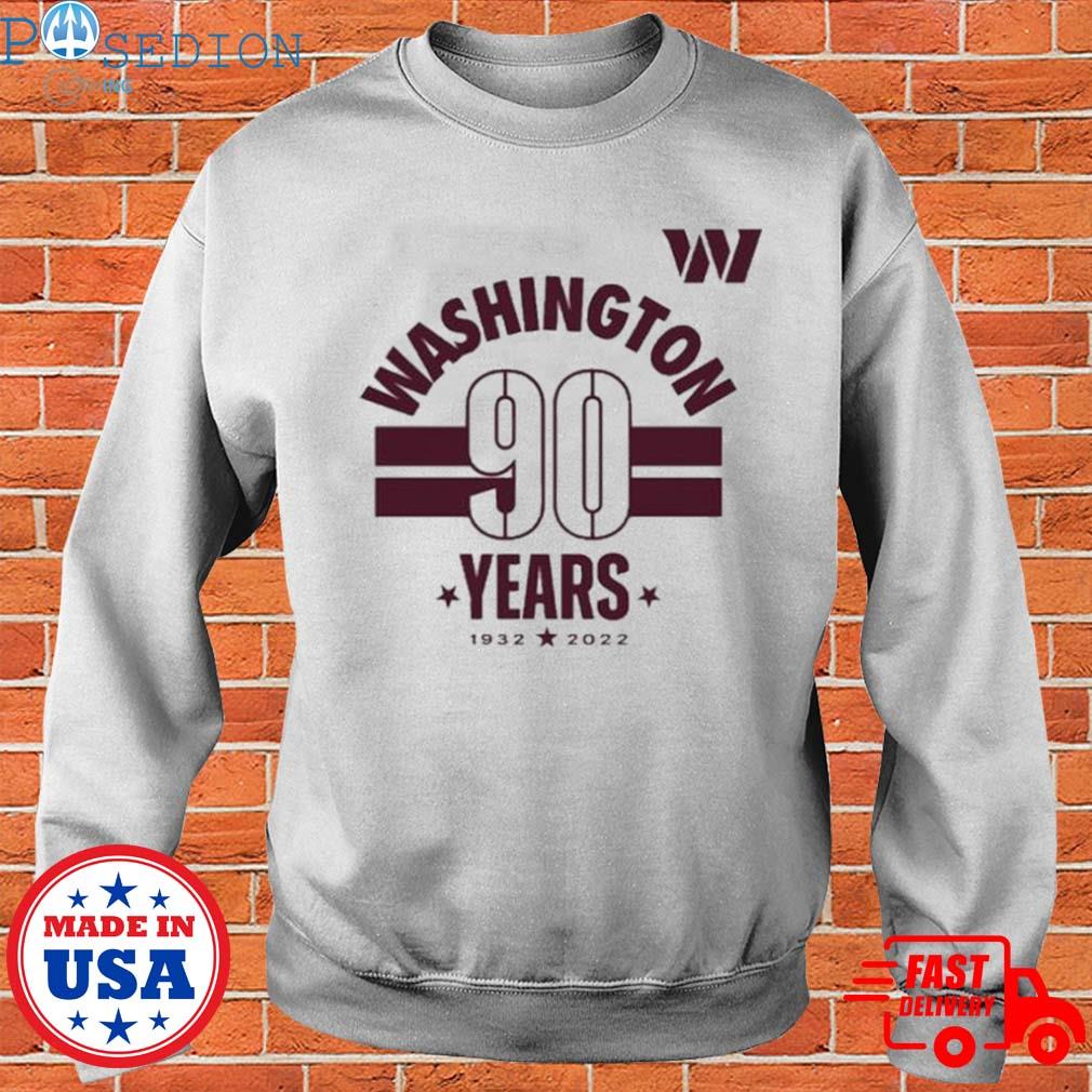 Washington Commanders 90 Years Shirt, hoodie, sweater, long sleeve and tank  top