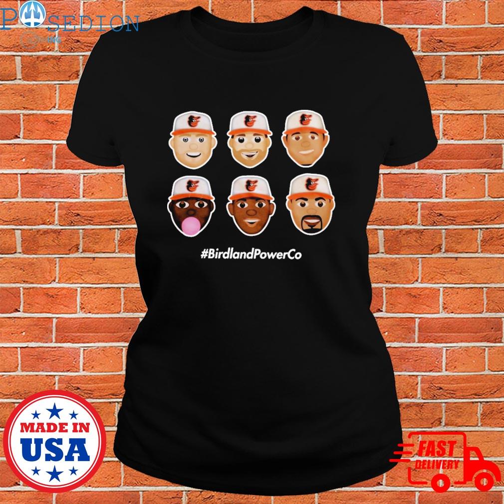 Official Birdland power co homerun emojI T-shirt, hoodie, sweater