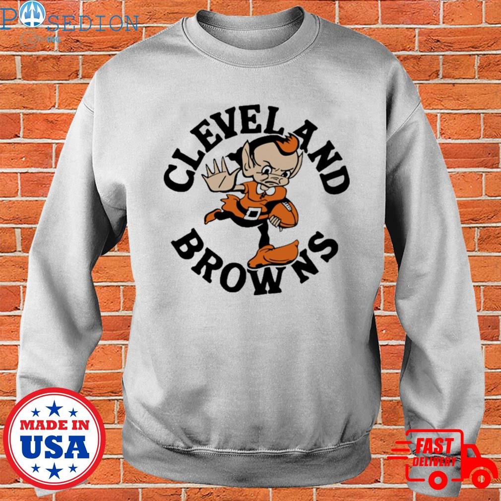 Official cleveland Brownie Stiff Arm T-shirt - NVDTeeshirt