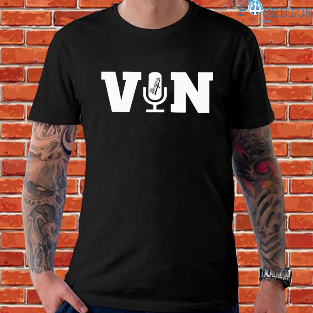 Vin Scully Microphone T Shirt, Hoodie, Tank