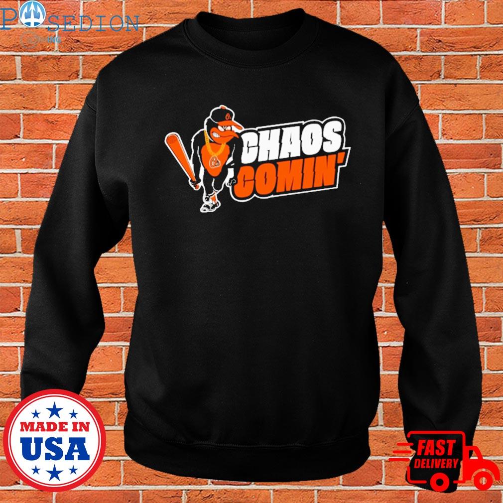 Chaos Comin Official T Shirt  Long sleeve tshirt men, Men's long sleeve t- shirt, Shirts