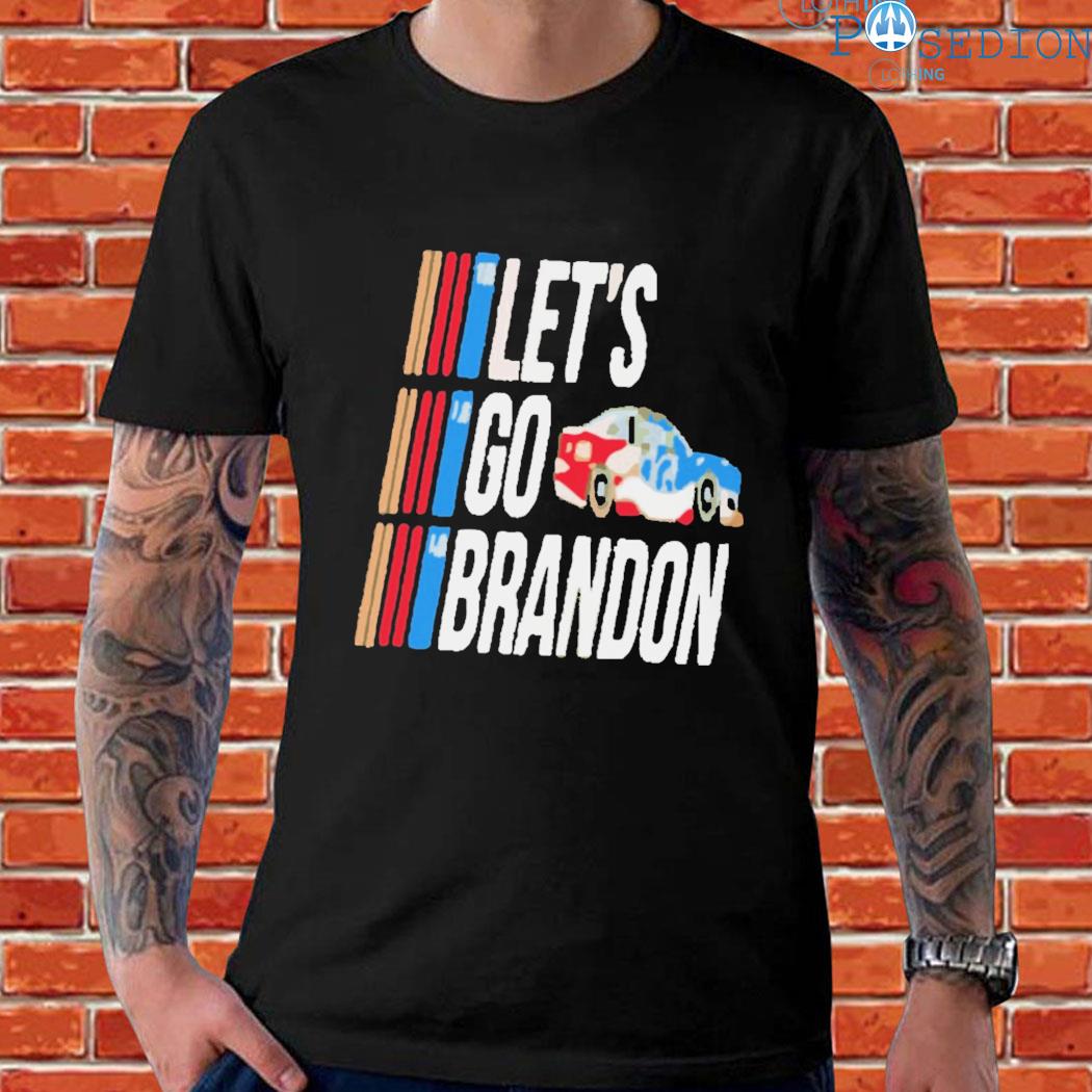 Official Let's go brandon nascar racer 2022 T-shirt