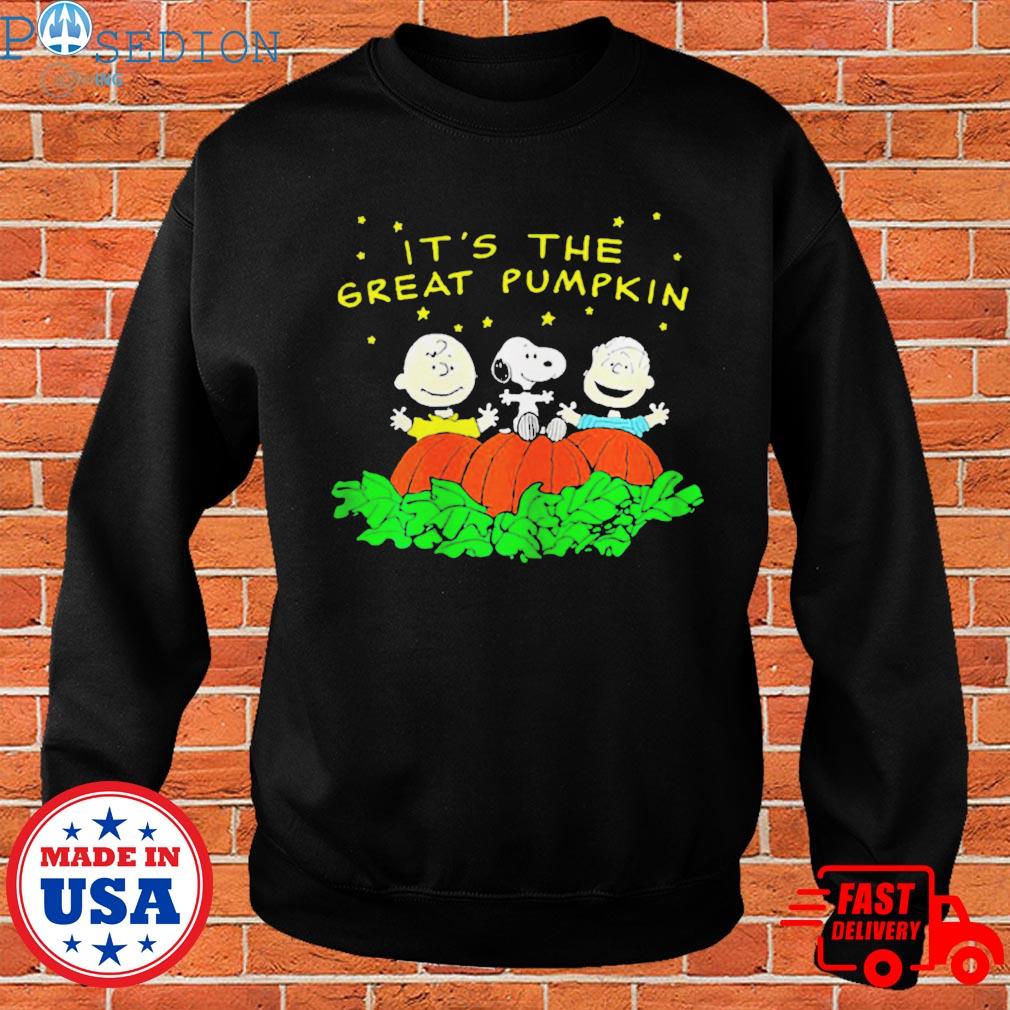 It's The Great Pumpkin Charlie Brown The Peanuts Movie Halloween Vintage T- Shirt - Mugteeco