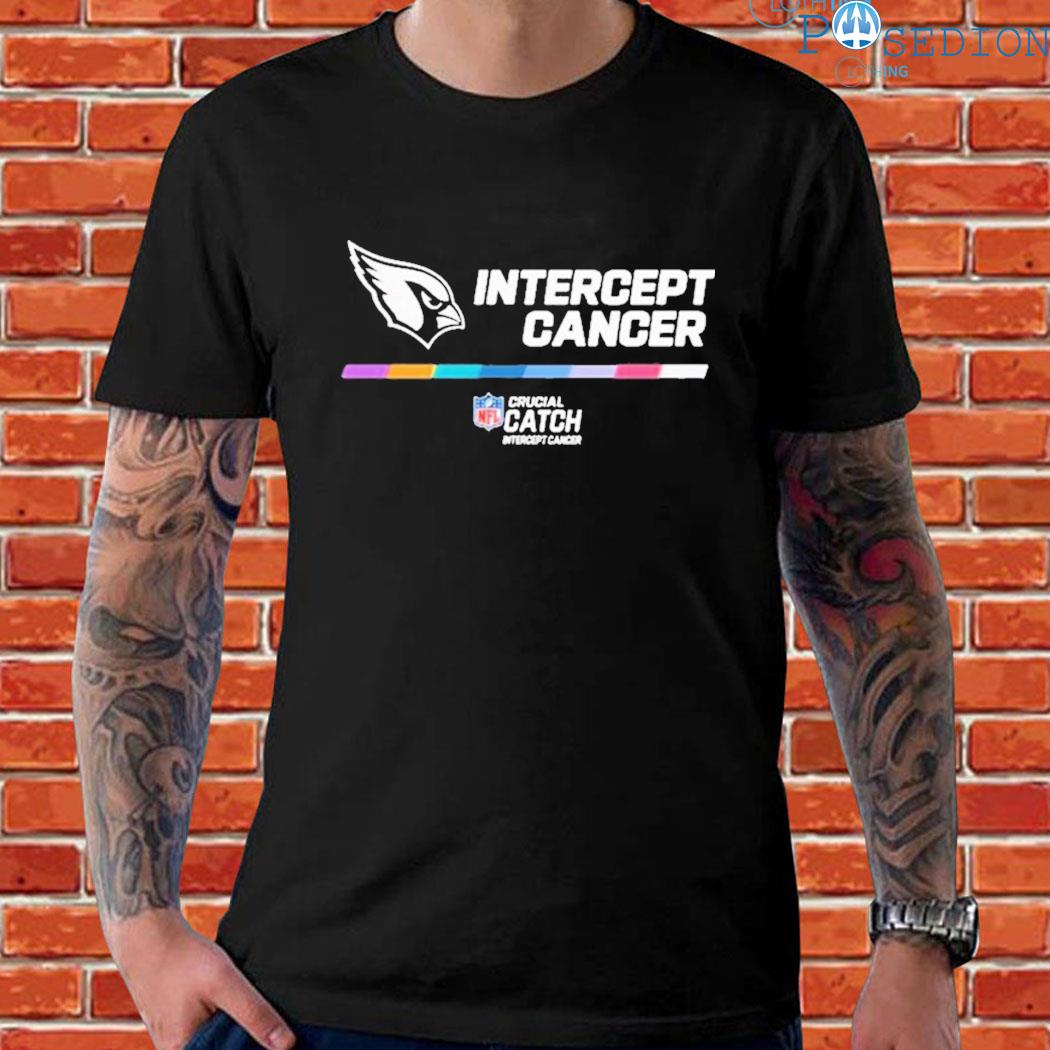 NFL Arizona Cardinals Crucial Catch Intercept Cancer T-Shirt