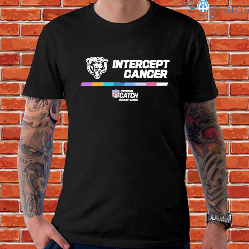 Official 2022 NFL crucial catch intercept cancer chicago bears T-shirt,  hoodie, sweater, long sleeve and tank top