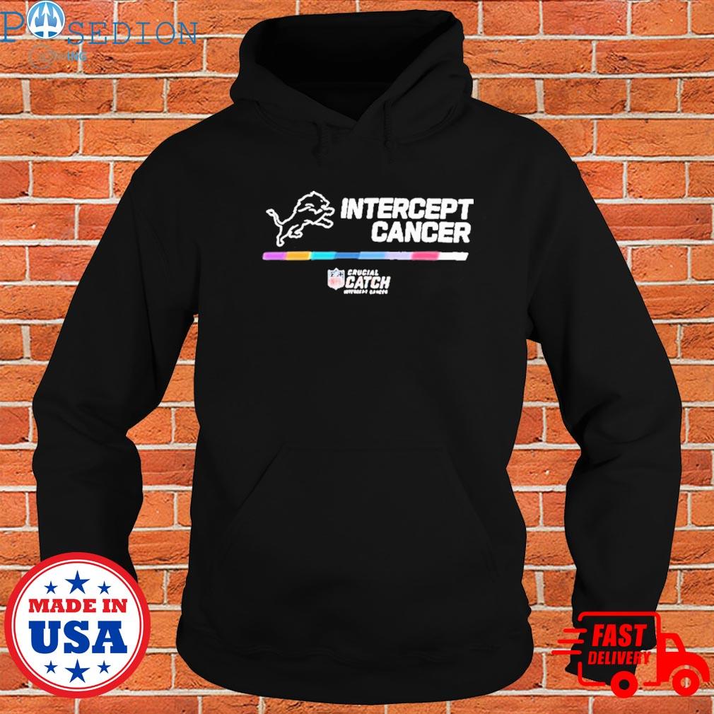 NEW Crucial Catch Intercept Cancer Detroit Lions Custom Hoodie