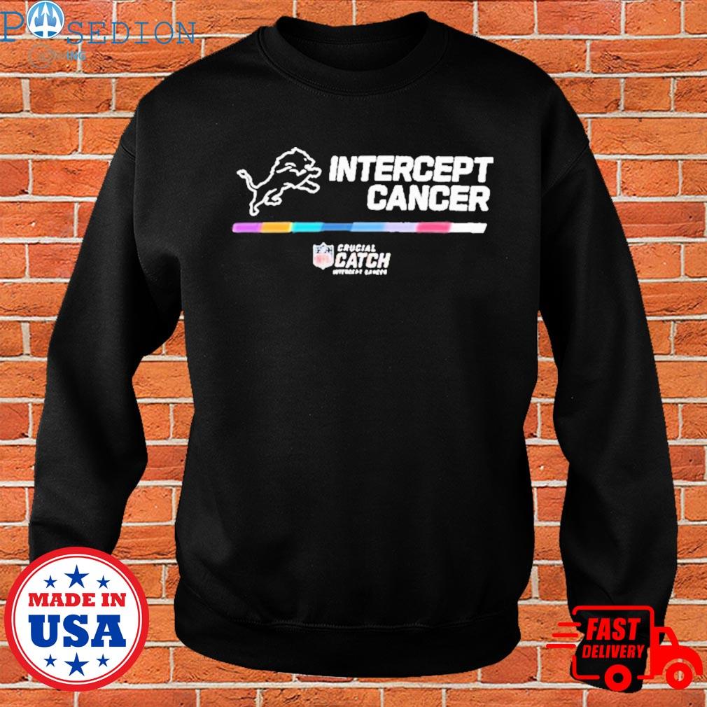 Detroit Lions Crucial Catch Intercept Cancer Shirt,Sweater, Hoodie