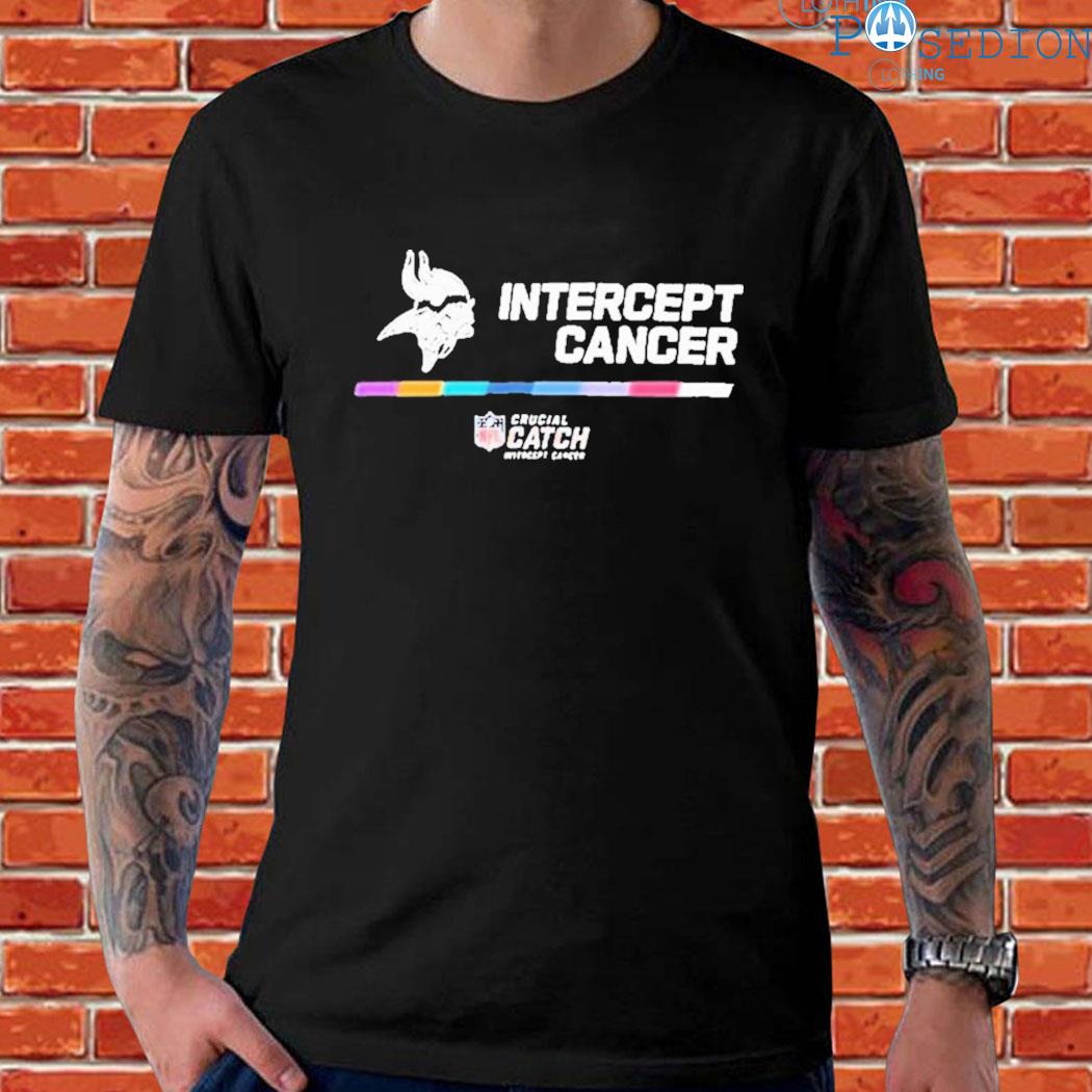 Minnesota Vikings Intercept Cancer NFL Crucial Catch 2022 Shirt