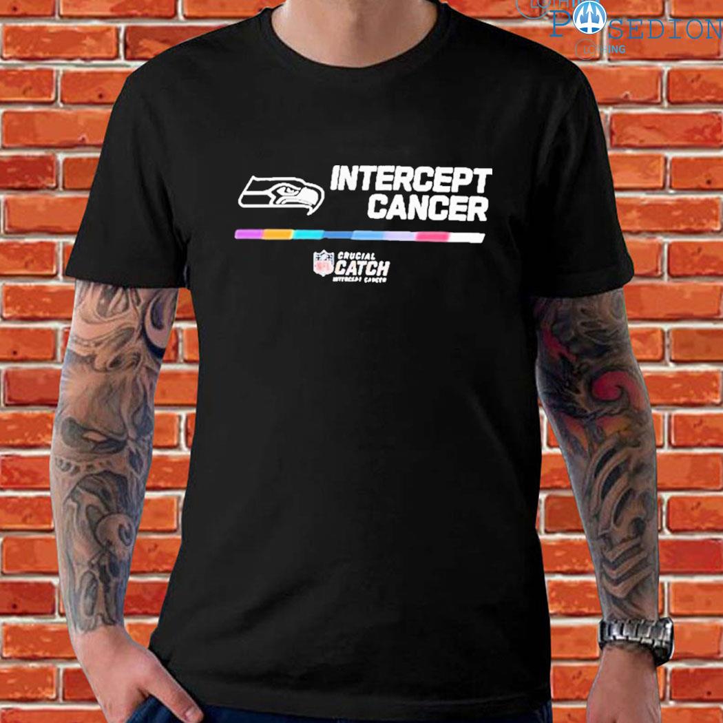 Seattle Seahawks Nfl Crucial Catch Intercept Cancer 2022 Shirt, hoodie,  sweater and long sleeve