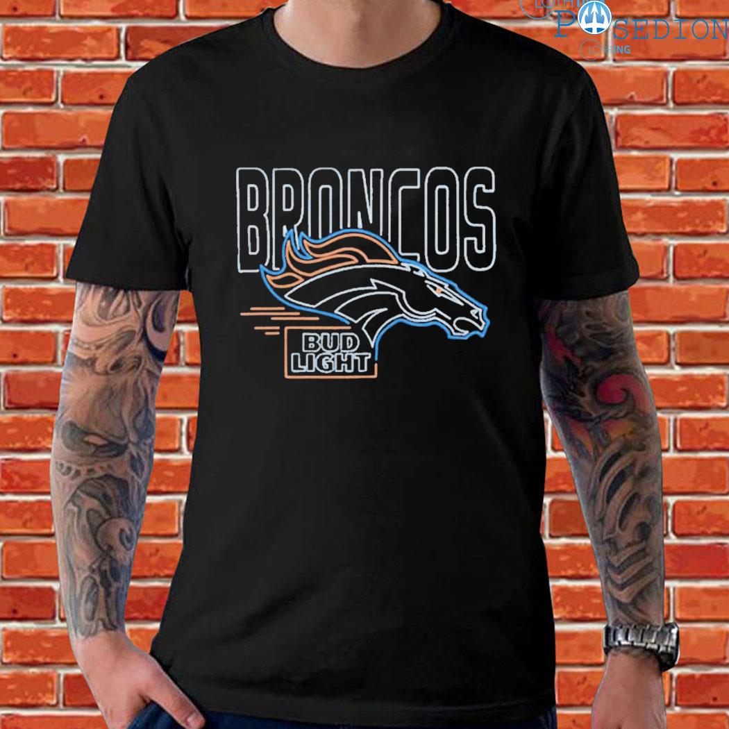 Denver Broncos Bud Light logo shirt, hoodie, sweater and v-neck t