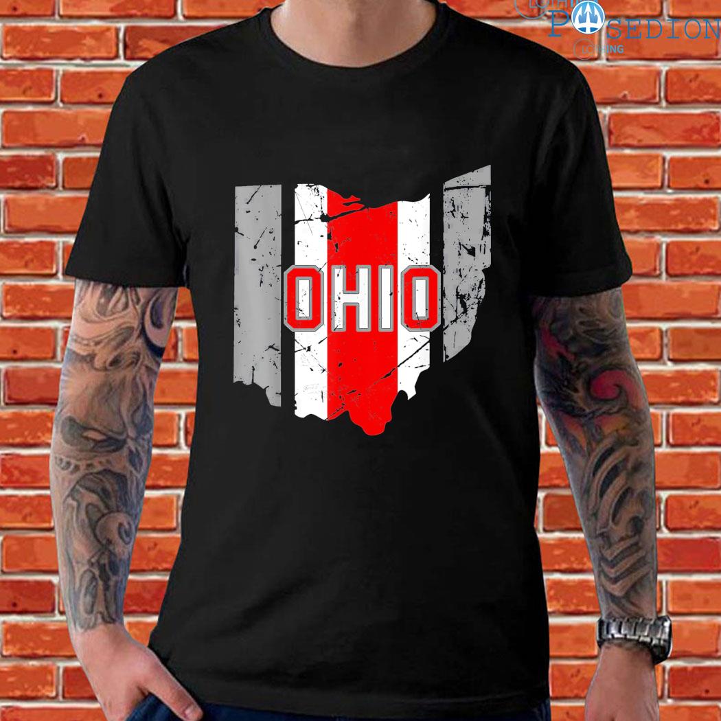 Official Ohio state map women men gift T-shirt