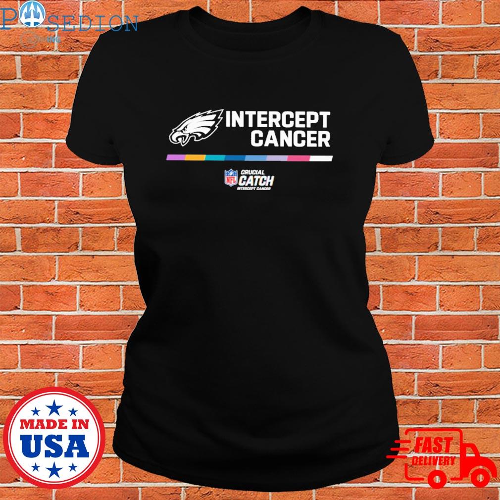 Official Philadelphia eagles intercept cancer T-shirt, hoodie, sweater,  long sleeve and tank top