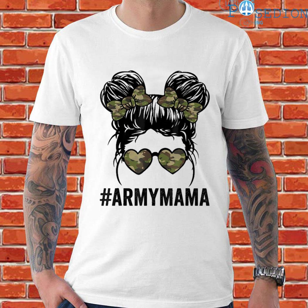 Official Proud army mama funny for army moms women of army T-shirt