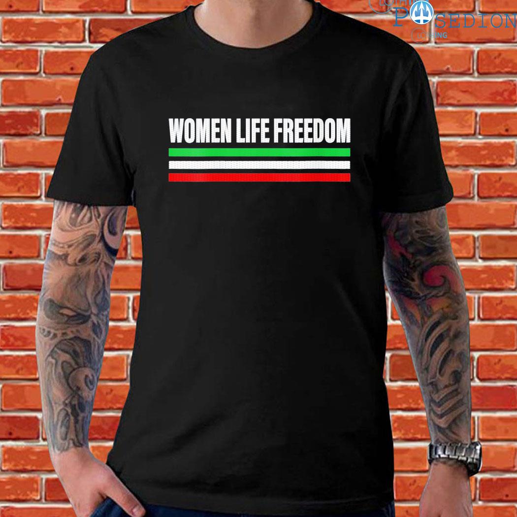 Official Womens women life freedom stand with the women of Iran Shirt