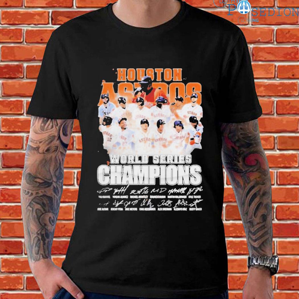 Houston Astros World Series Champions 2022 Team Signatures Black T-shirt,  Hoodie - Tagotee