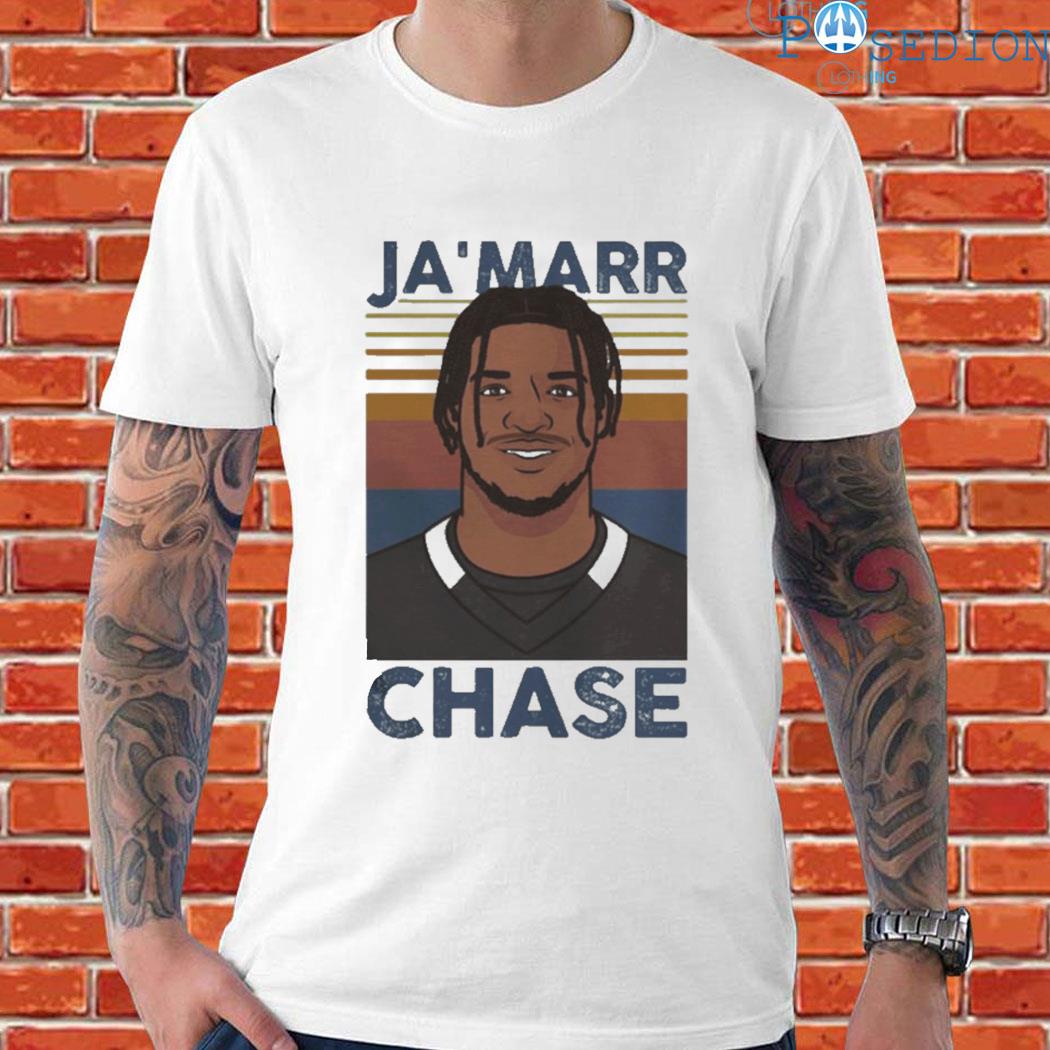 Official ja'marr chase Football pro player vintage artwork T-shirt