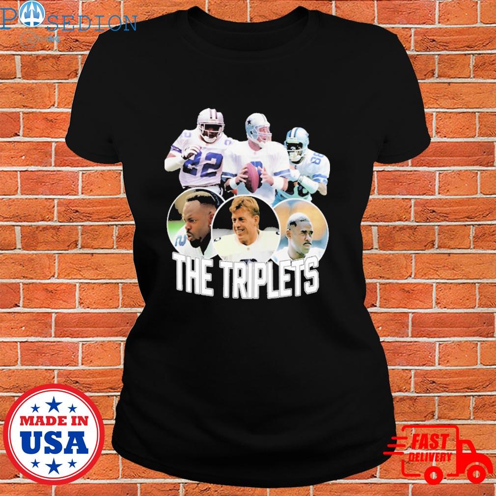 The triplets emmitt smith troy aikman and michael irvin shirt