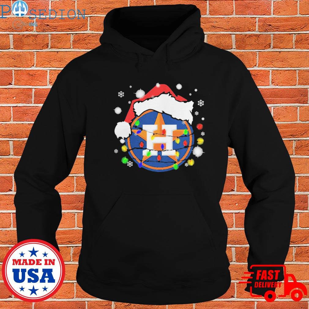 Santa Houston Astros Christmas lights shirt, hoodie, sweater, long sleeve  and tank top