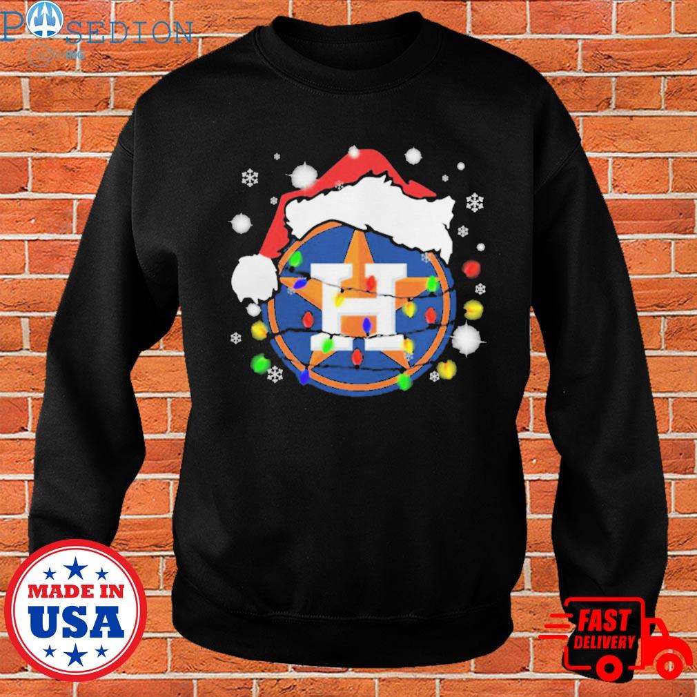 Santa Houston Astros Christmas lights shirt, hoodie, sweater, long sleeve  and tank top