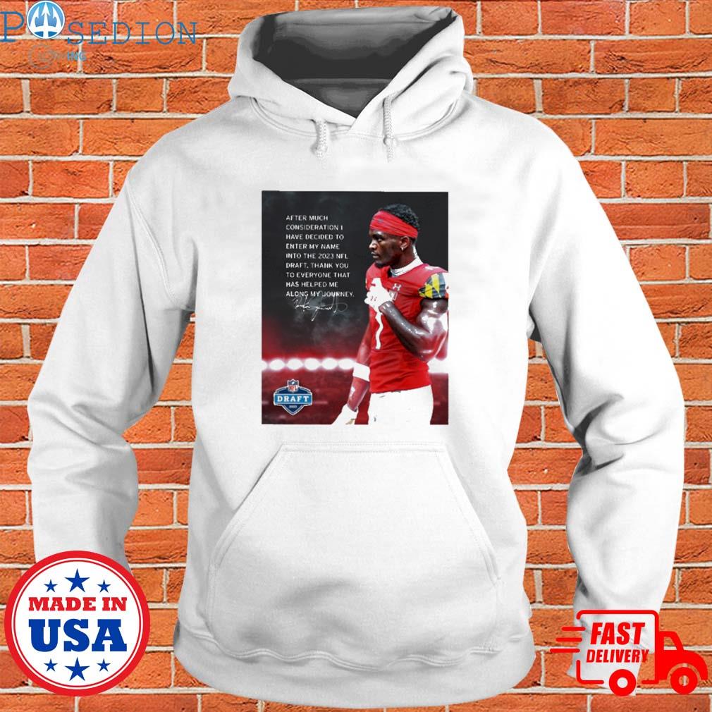 Official After Much Consideration I Have Decided To Enter My Name Into The  2023 Nfl Draft T-shirt, hoodie, sweater, long sleeve and tank top