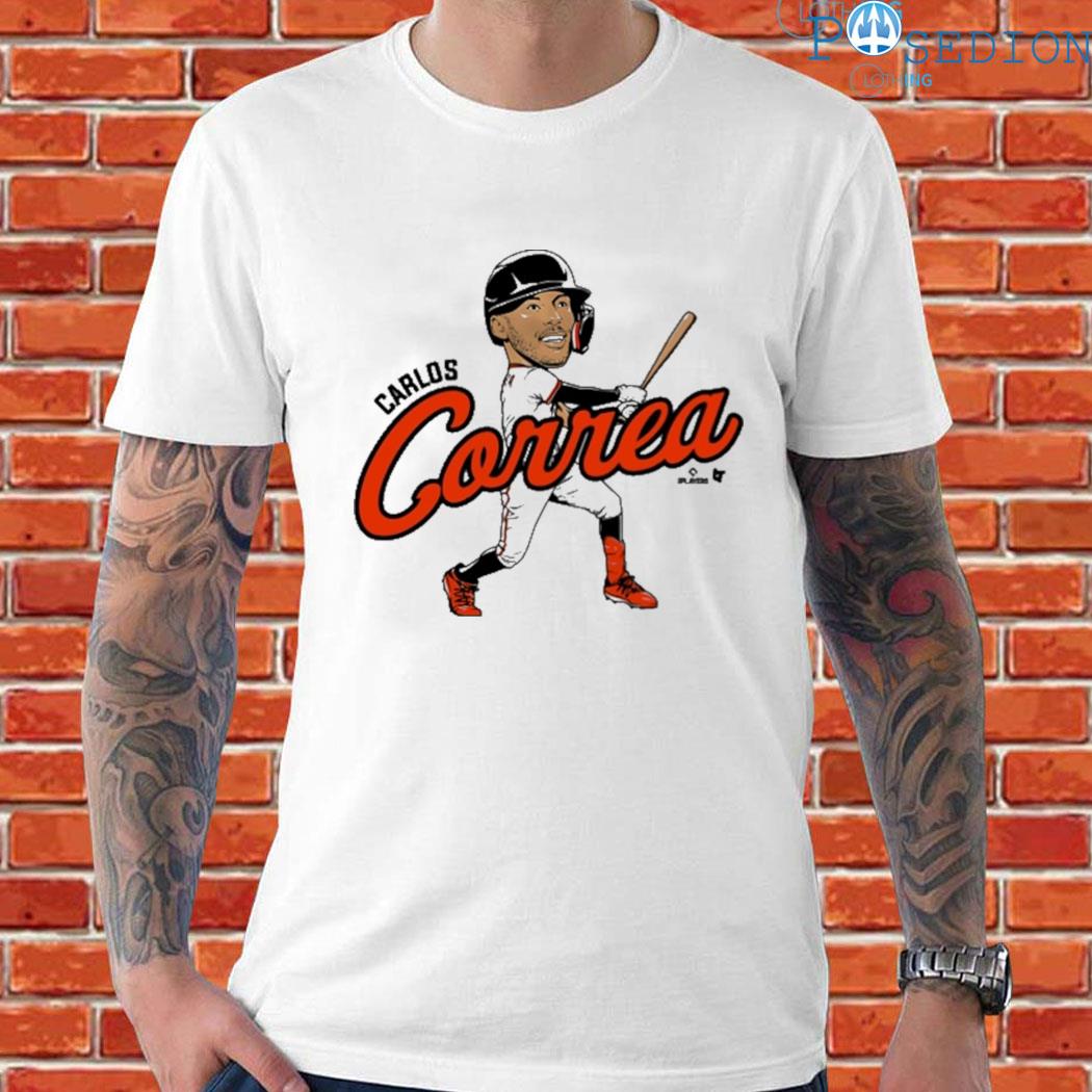 Official Carlos correa caricature T-shirt