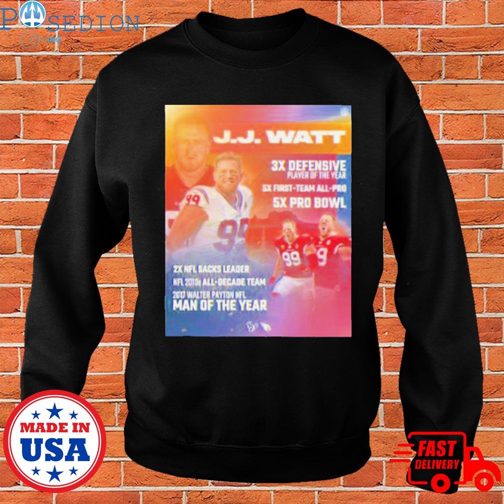 Houston Texans Jj Watt 3x Nfl Defensive Player Of The Year T-Shirts,  hoodie, sweater, long sleeve and tank top