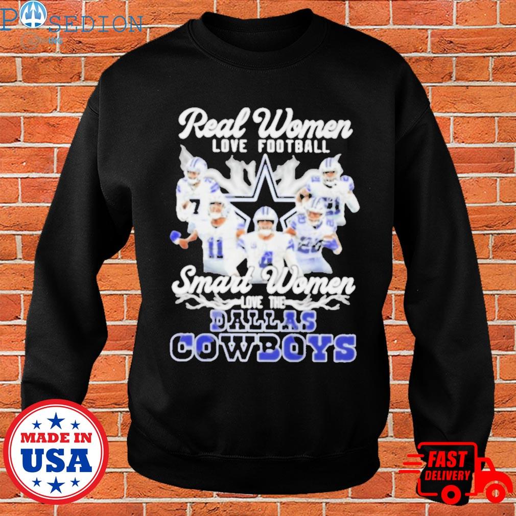 Real women love football smart women love the Cowboys hoodie, hoodie,  sweater, long sleeve and tank top