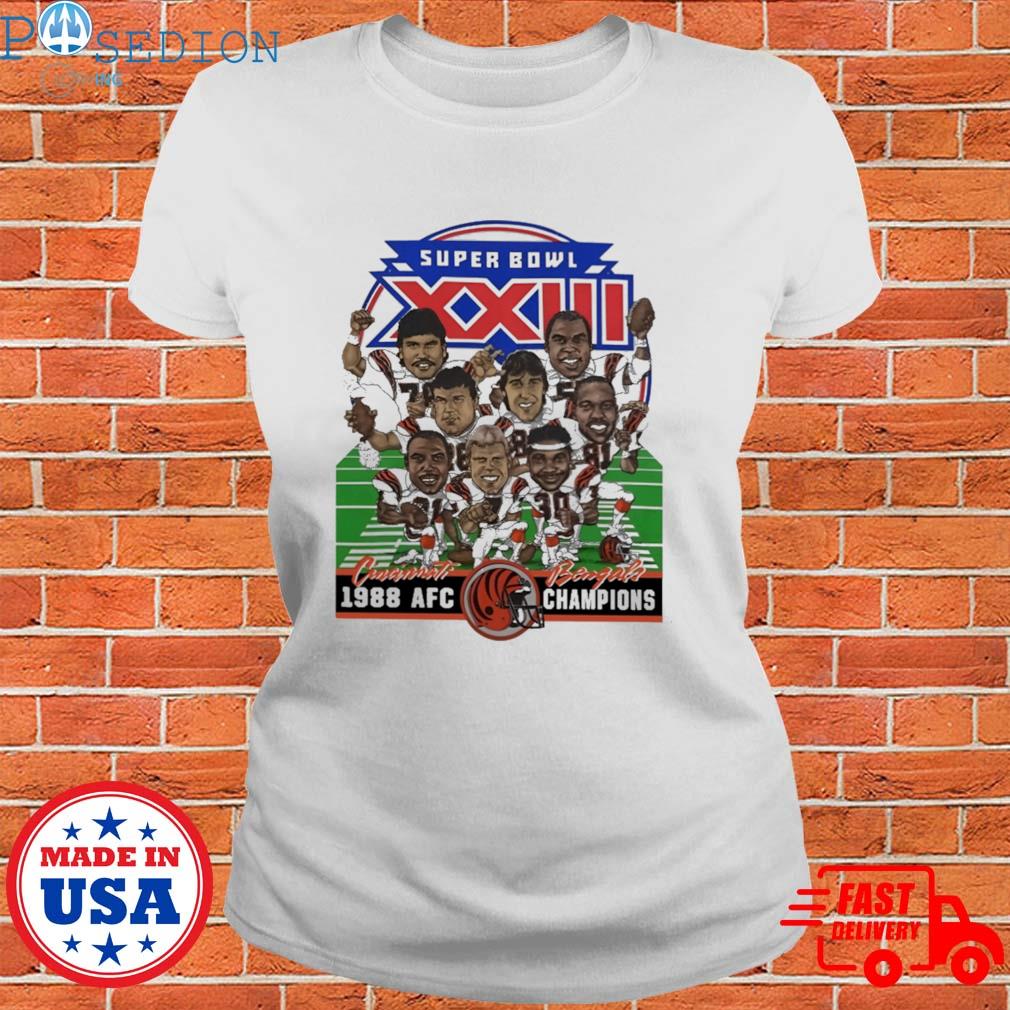 Super bowl xxiiI cincinnatI bengals 1988 AFC champions T-shirt