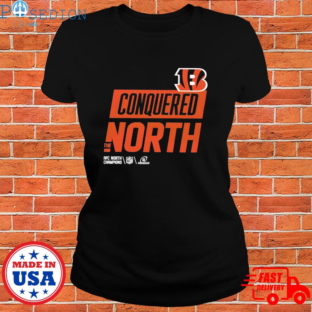 Bengals shop conquered the north AFC north champions bengals T-shirt,  hoodie, sweater, long sleeve and tank top