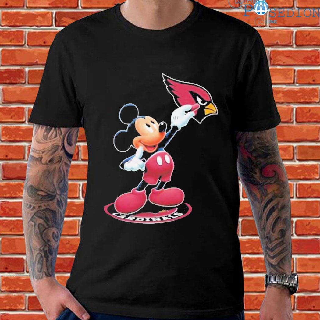 I Love The Cardinals Mickey Mouse Arizona Cardinals T-Shirt - T-shirts Low  Price