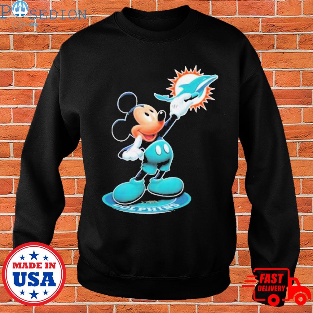 Mickey Mouse Miami Dolphins Florida hard rock Super Bowl shirt