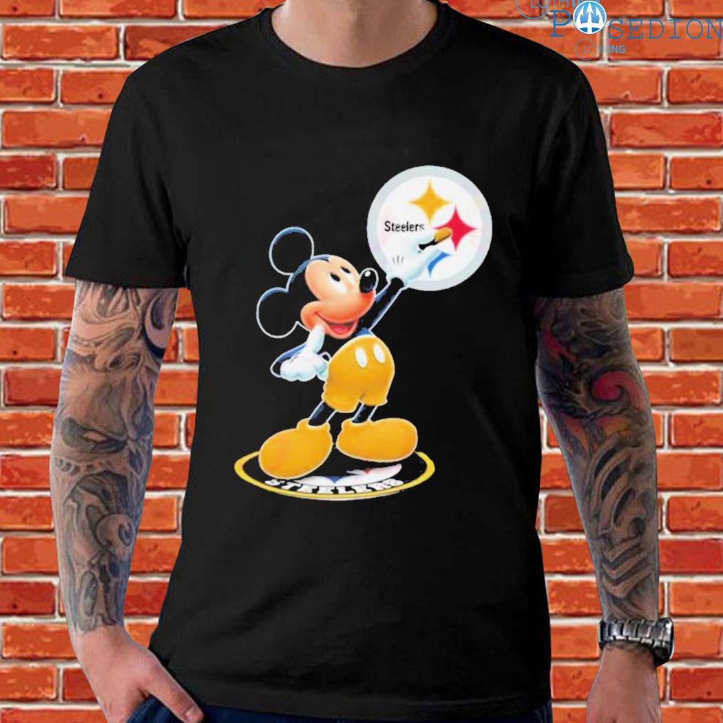 Mickey Mouse Nfl Pittsburgh steelers logo 2023 shirt, hoodie, sweater, long  sleeve and tank top