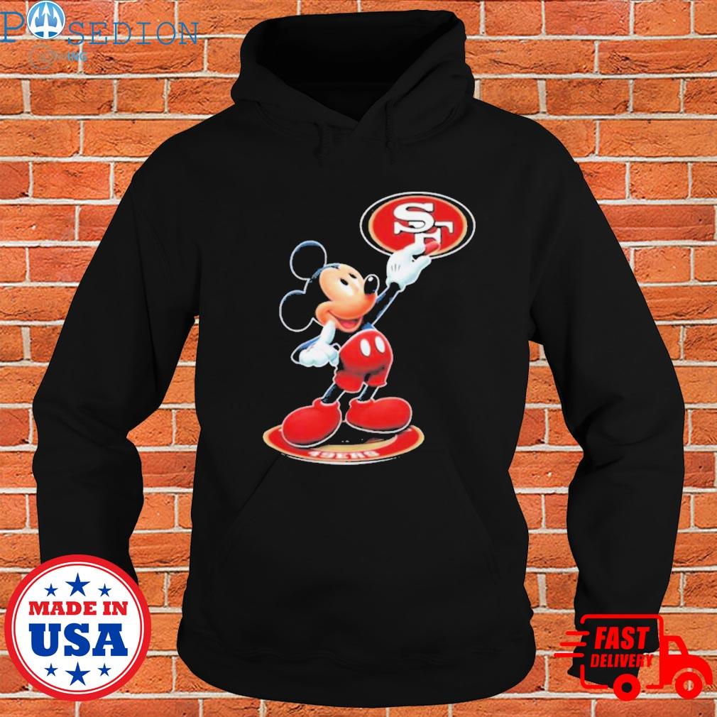 Mickey Mouse Nfl san francisco 49ers logo 2023 shirt, hoodie, sweater, long  sleeve and tank top