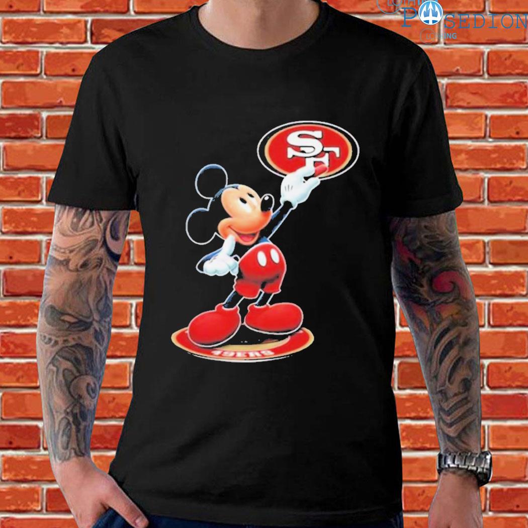 Mickey Mouse Nfl San Francisco 49ers Logo 2023 Shirt - Teexpace