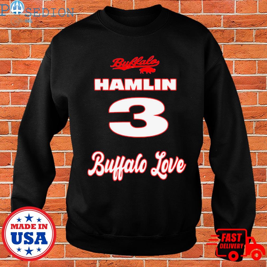 Official Love For 3 Damar Hamlin Buffalo Bills Shirt, hoodie