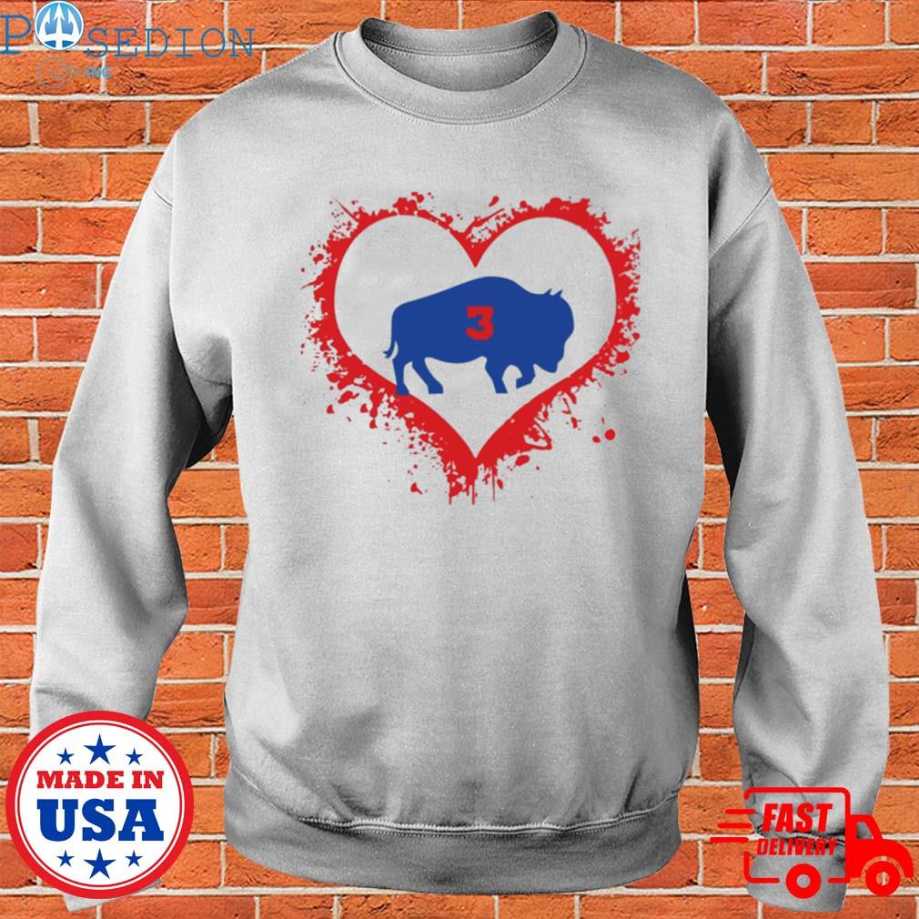 Damar Hamlin Heart 3 shirt, hoodie, sweater, long sleeve and tank top