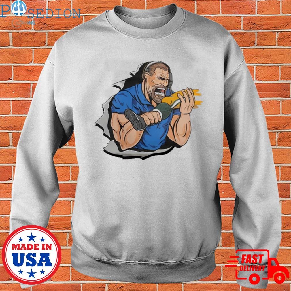 Dan campbell biting kneecaps shirt, hoodie, longsleeve tee, sweater