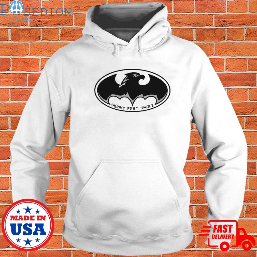 Eagles Nation Eagles Batman Skinny Fast Swole Hoodie - Tiotee